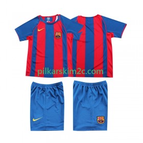 Koszulka FC Barcelona 2004 Retro Dziecięca Główna 2005 Koszulki Piłkarskie